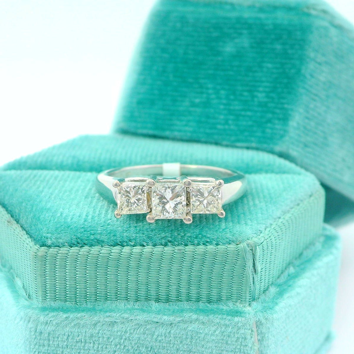 14K Princess Diamond Engagement Ring