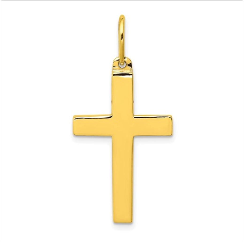 Sterling Silver GP Cross Pendant