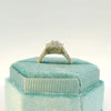 10K Emerald Double Halo Engagement Set