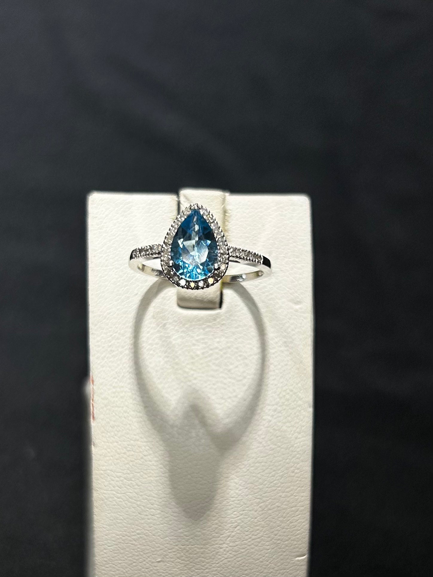 10K Blue Topaz Ring