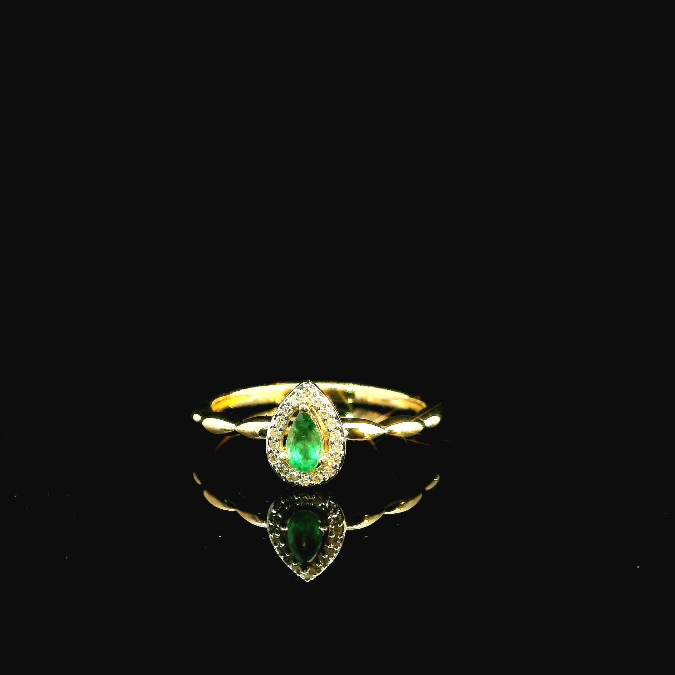 10K Emerald Ring