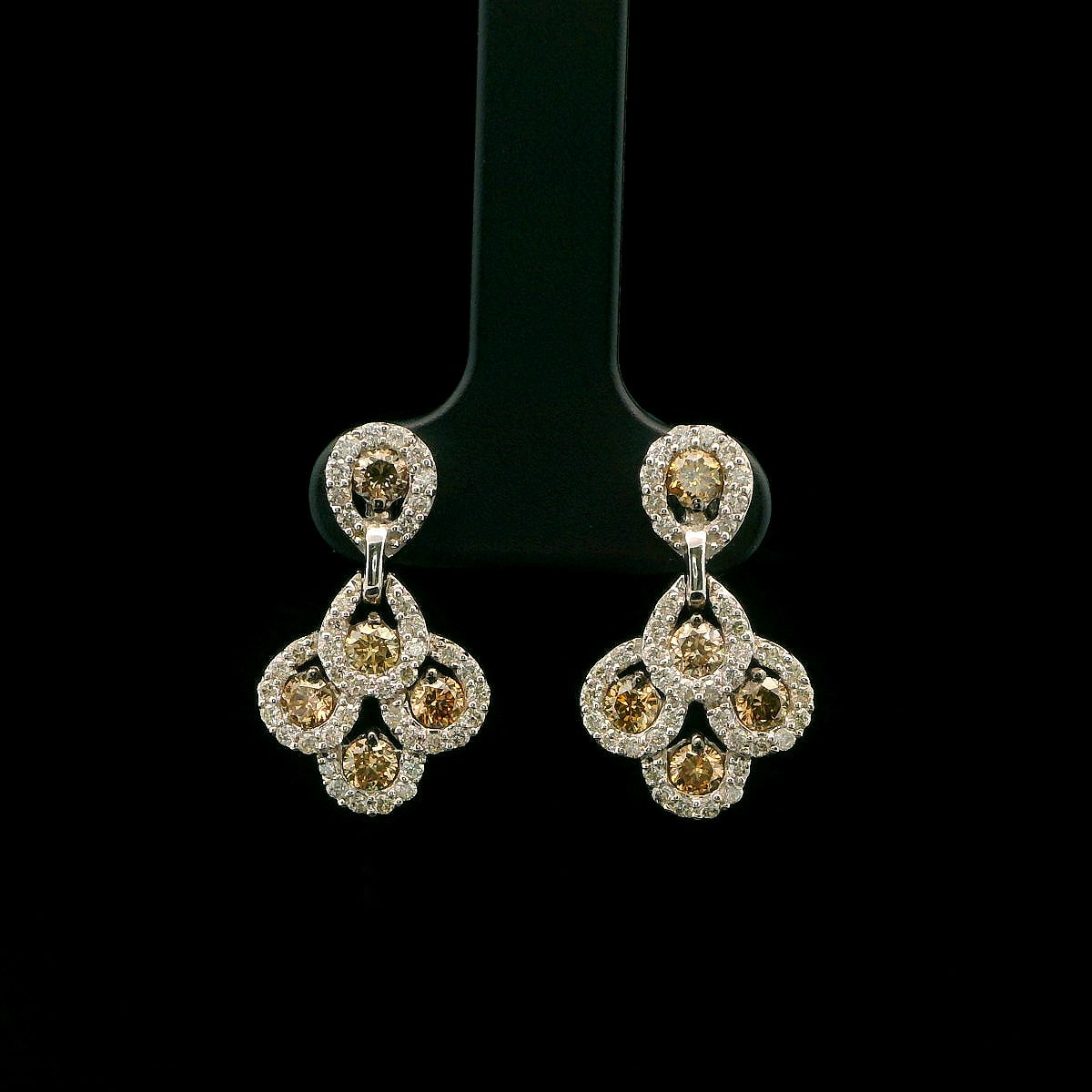 10K Chocolate Diamond Earrings