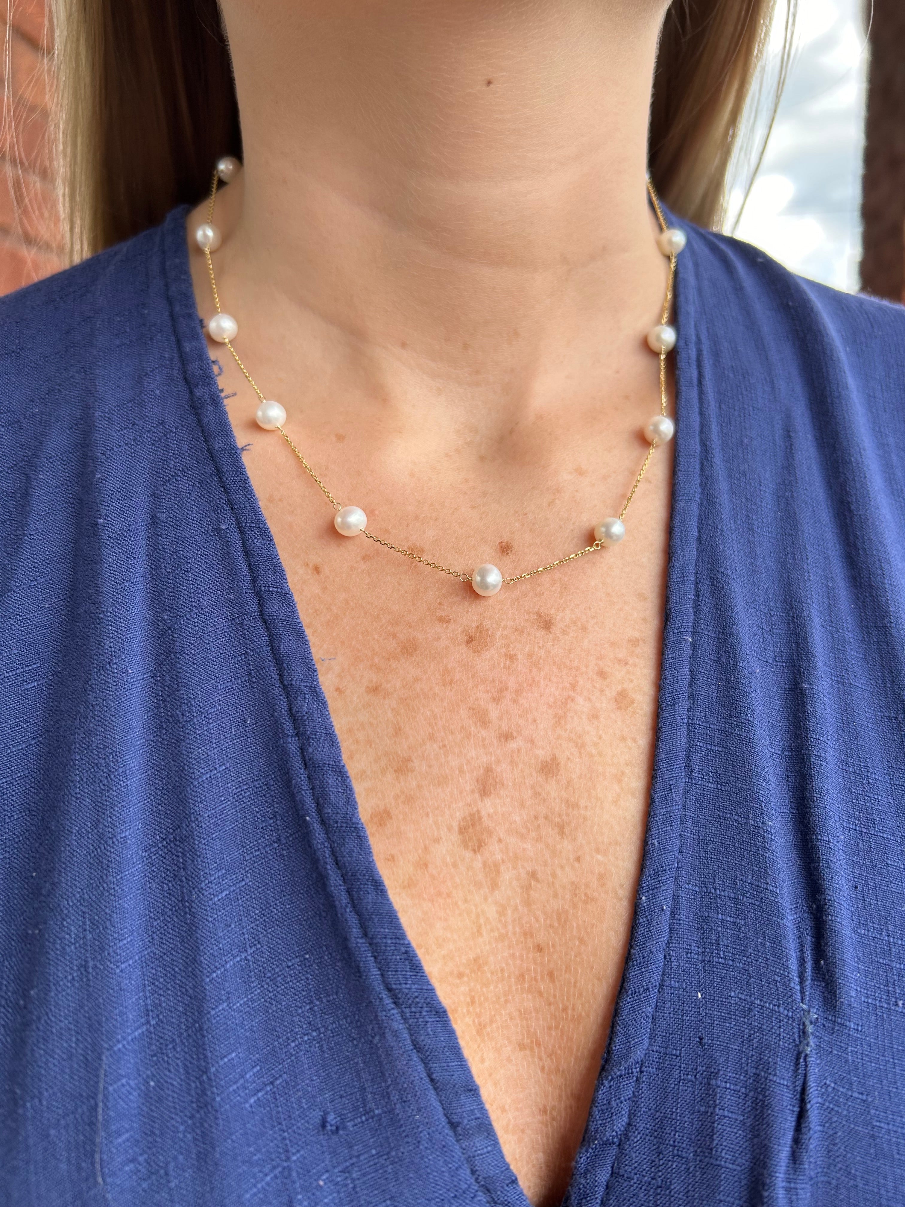 14K Pearl Necklace