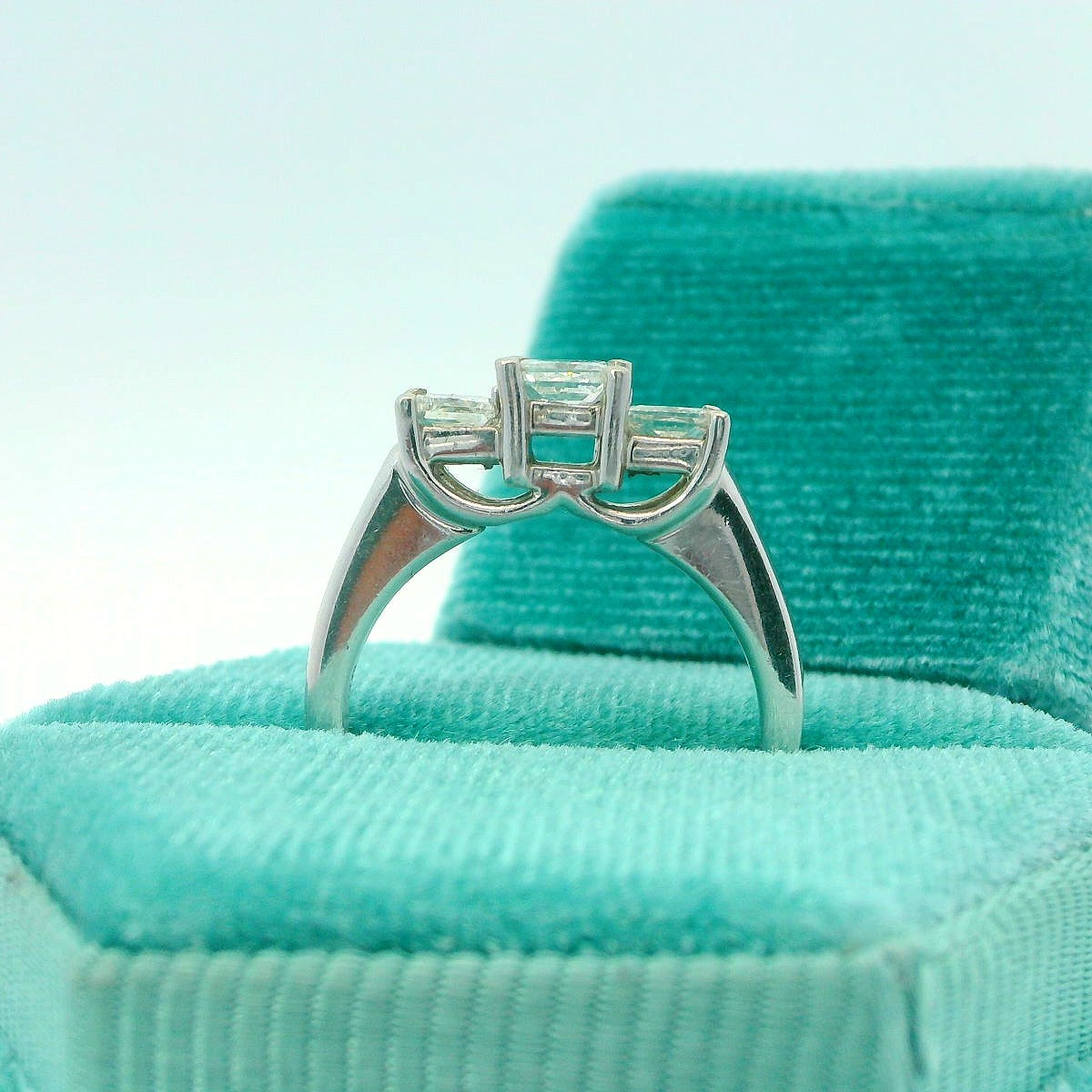 14K Princess Diamond Engagement Ring