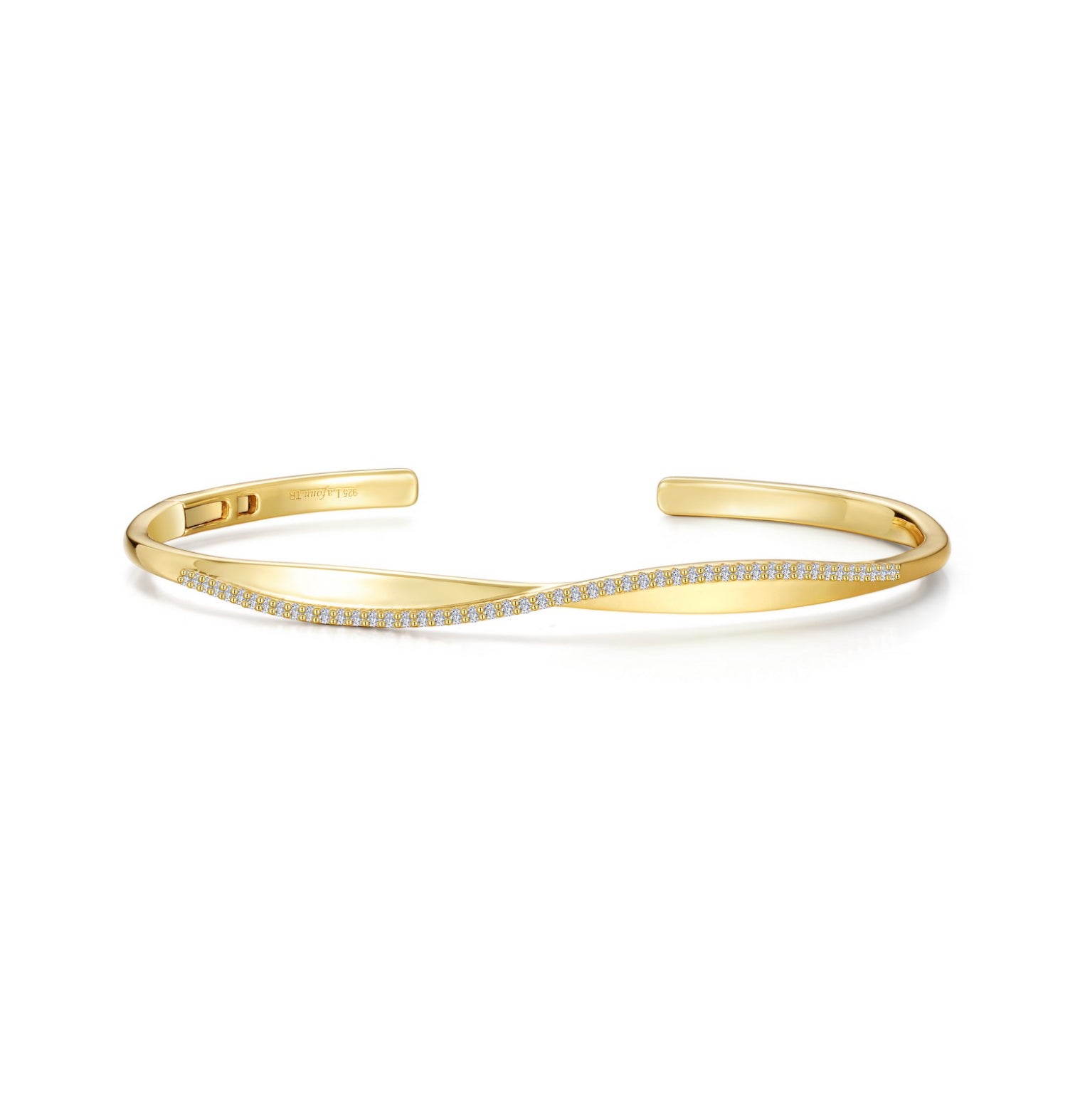 Lafonn Gold Open Hinged Bangle