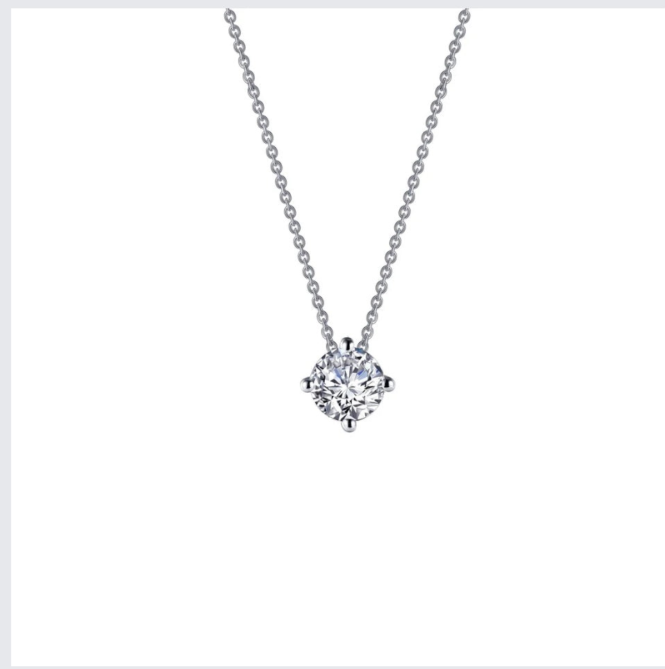 Lafonn .85CTW solitaire Sterling Silver 20in