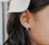 Sterling Silver CZ Huggie Earrings