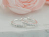 Sterling Silver CZ Huggie Earrings