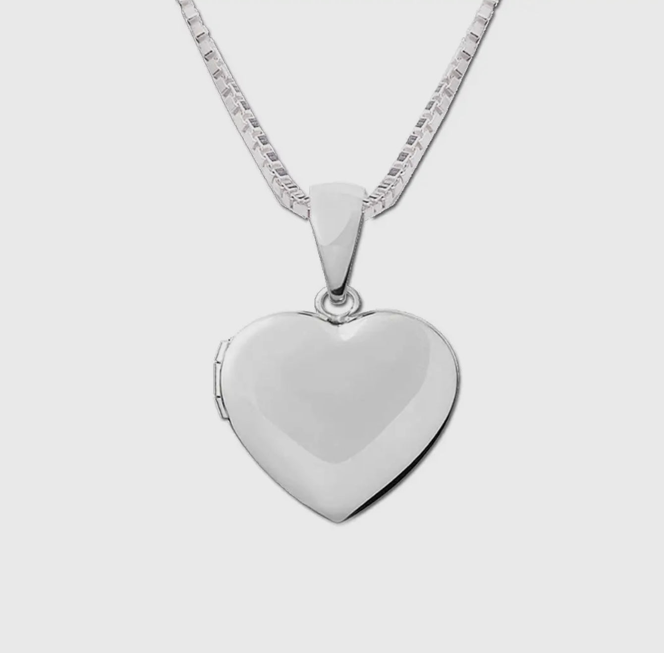 Kids Sterling Silver Heart Locket Necklace
