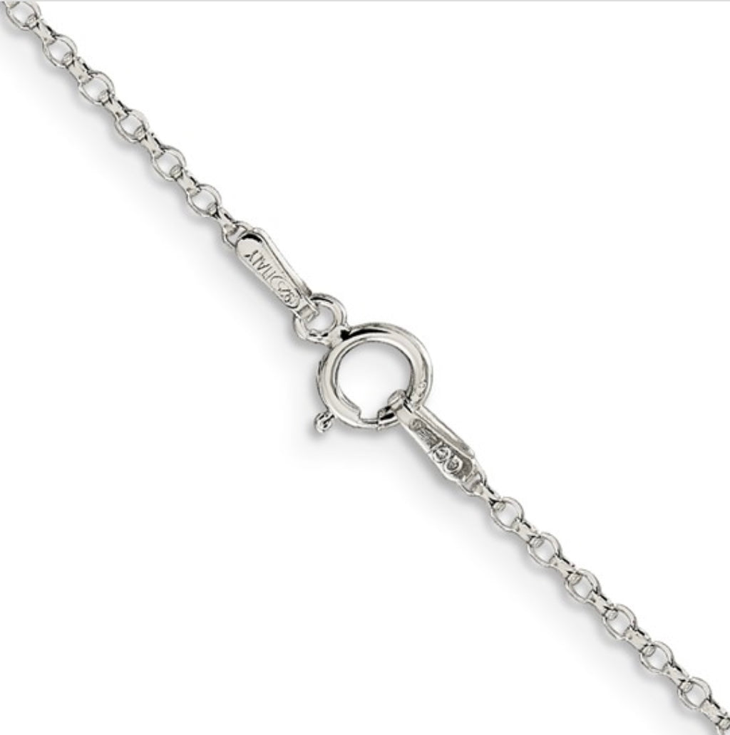 Sterling Silver 30in Cable Chain