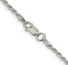 Sterling Silver 1.85mm Diamond Cut Rope Chain