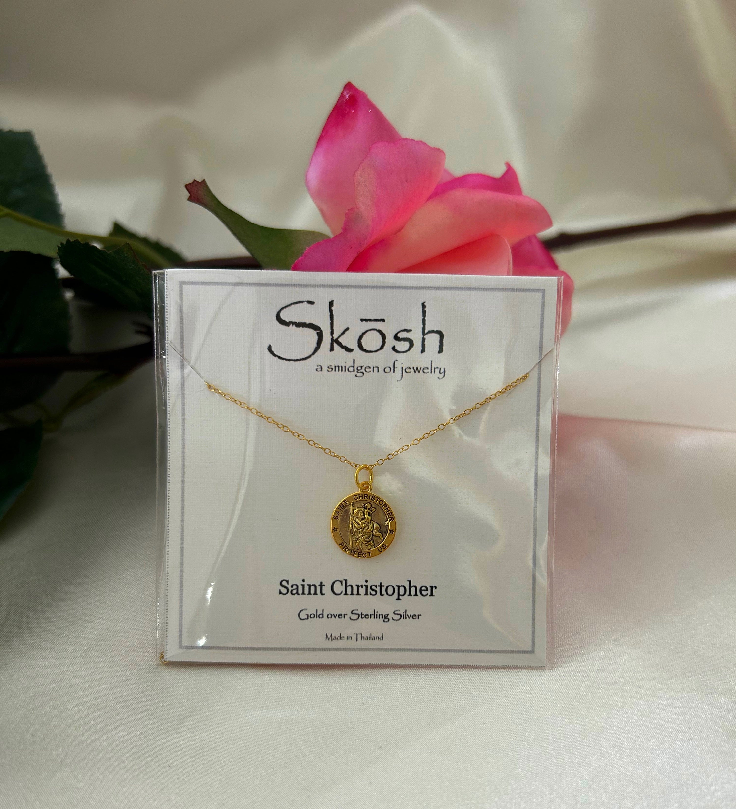 Skōsh Saint Christopher Charm Necklace