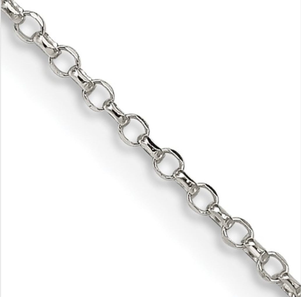 Sterling Silver 30in Cable Chain