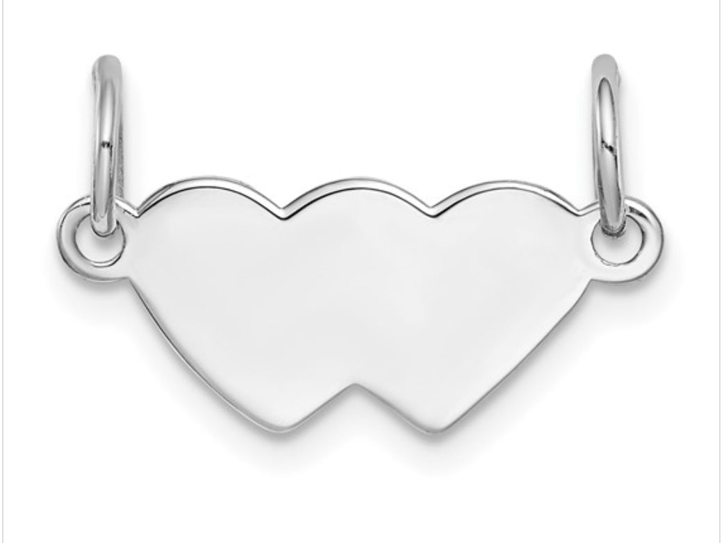 Double heart pendant