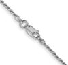 Sterling Silver 1.5mm Diamond Cut Rope Chain 18in