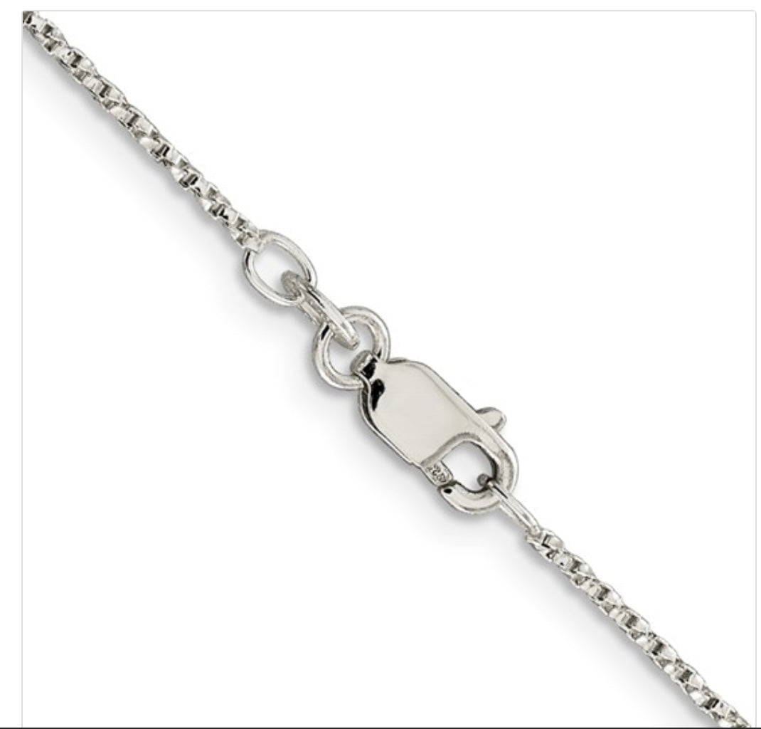 Sterling Silver Twisted Box Chain