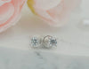 Kids Sterling Silver Clear CZ Stud Earrings