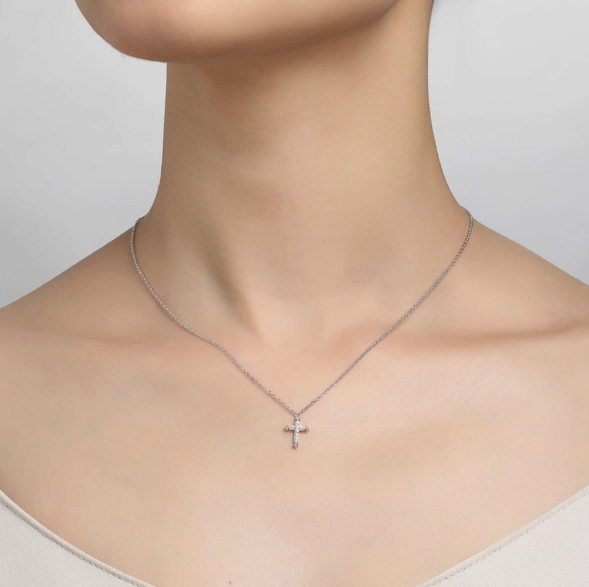 Lafonn Petite Cross Necklace