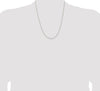 Sterling Silver 1.3mm Solid Rope Chain