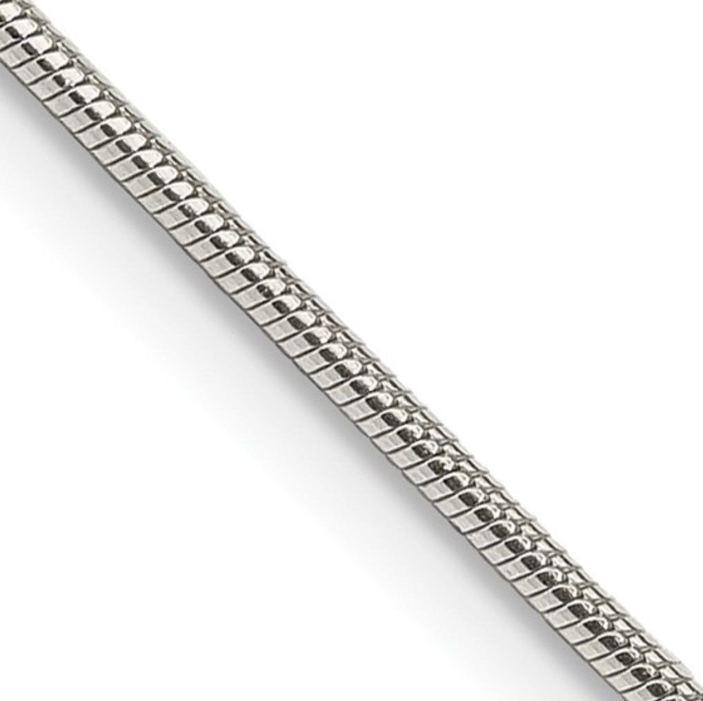 Sterling Silver 1.2mm 18inch Snake Chain