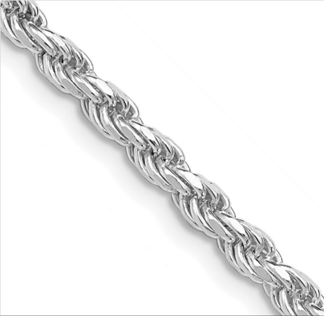 Sterling Silver 3MM Rope Chain