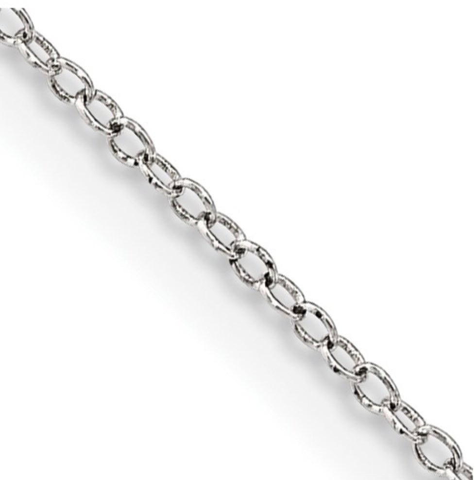 Sterling Silver 18in Cable Chain