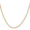10k 20” Semi-Solid Diamond Cut Rope Chain
