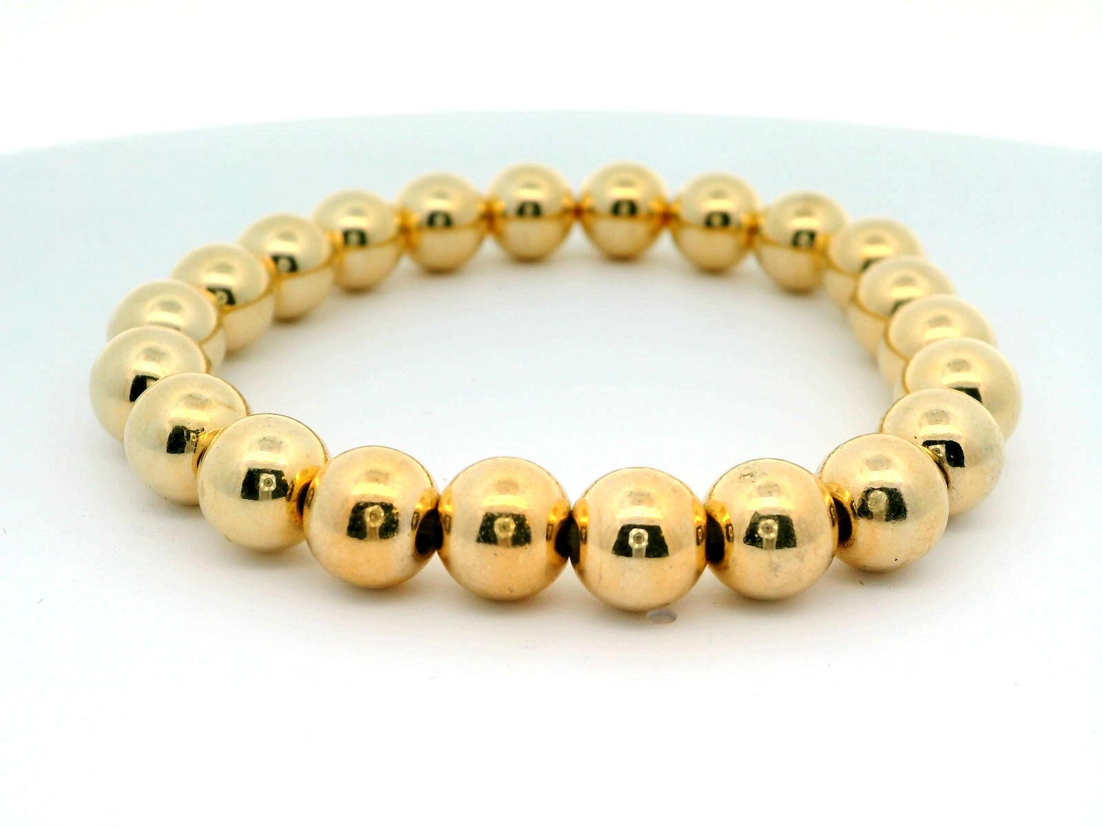 18K Gold Filled Stretchy 8MM Bracelets