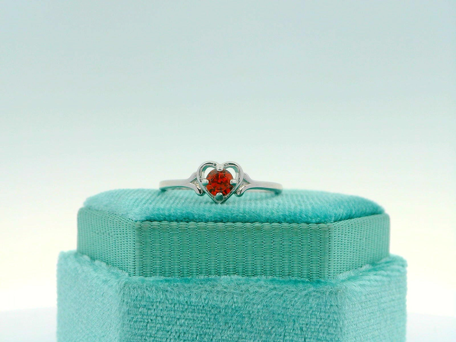 Sterling Silver Kids Birthstone Ring