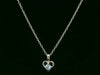 Sterling Silver Birthstone Heart Necklaces