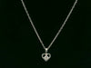 Sterling Silver Birthstone Heart Necklaces