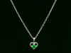 Sterling Silver Birthstone Heart Necklaces