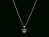 Sterling Silver Birthstone Heart Necklaces