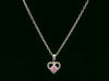 Sterling Silver Birthstone Heart Necklaces