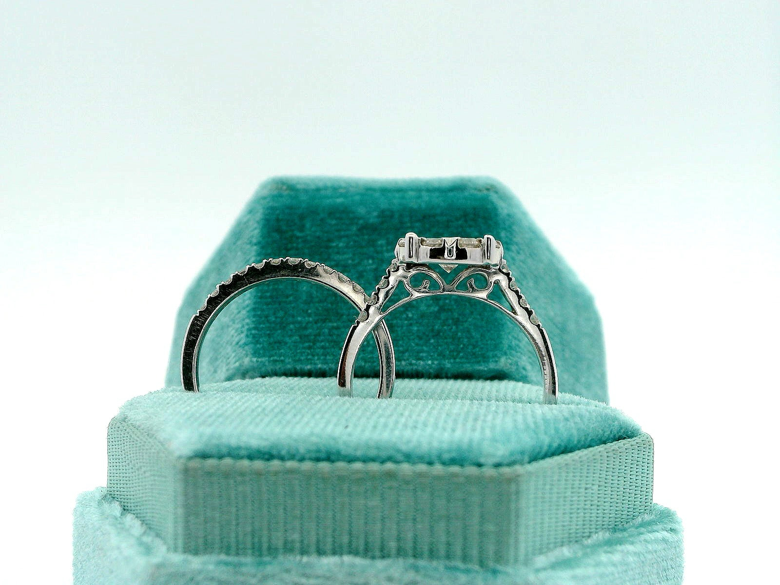 14K 1.30CTW Round Cluster Engagement Set