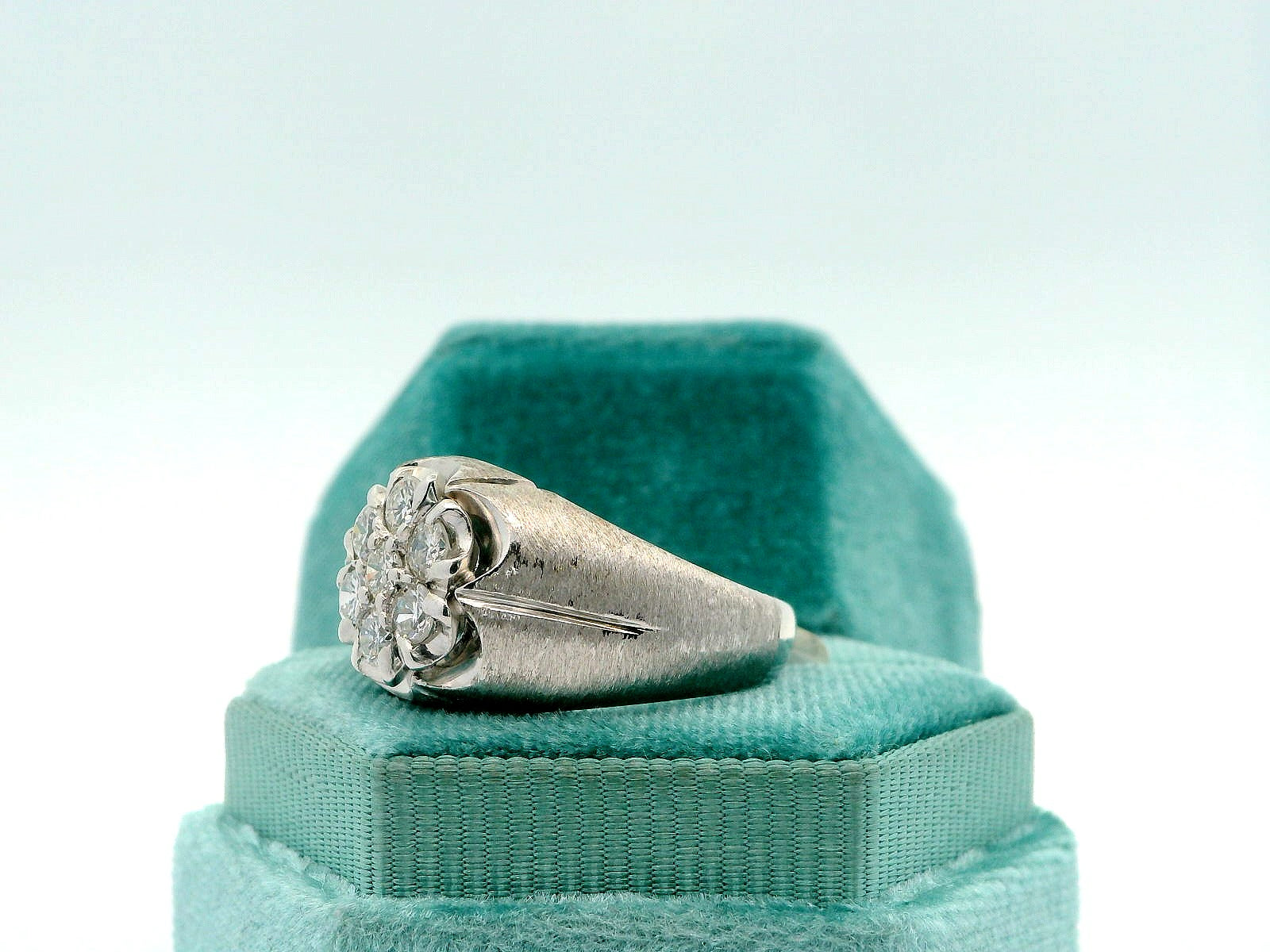 14K Vintage Cluster Men’s Ring