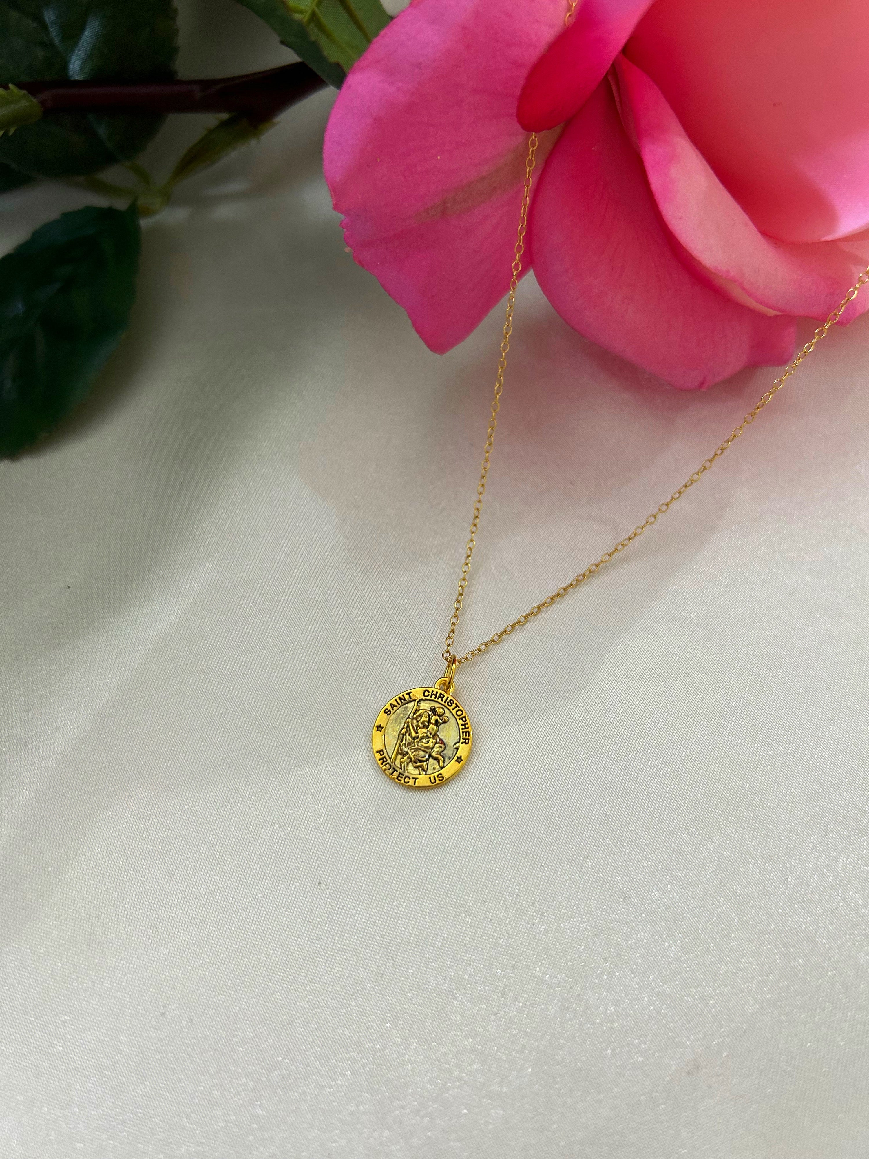 Skōsh Saint Christopher Charm Necklace