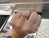10K Double Stacked Wedding Band
