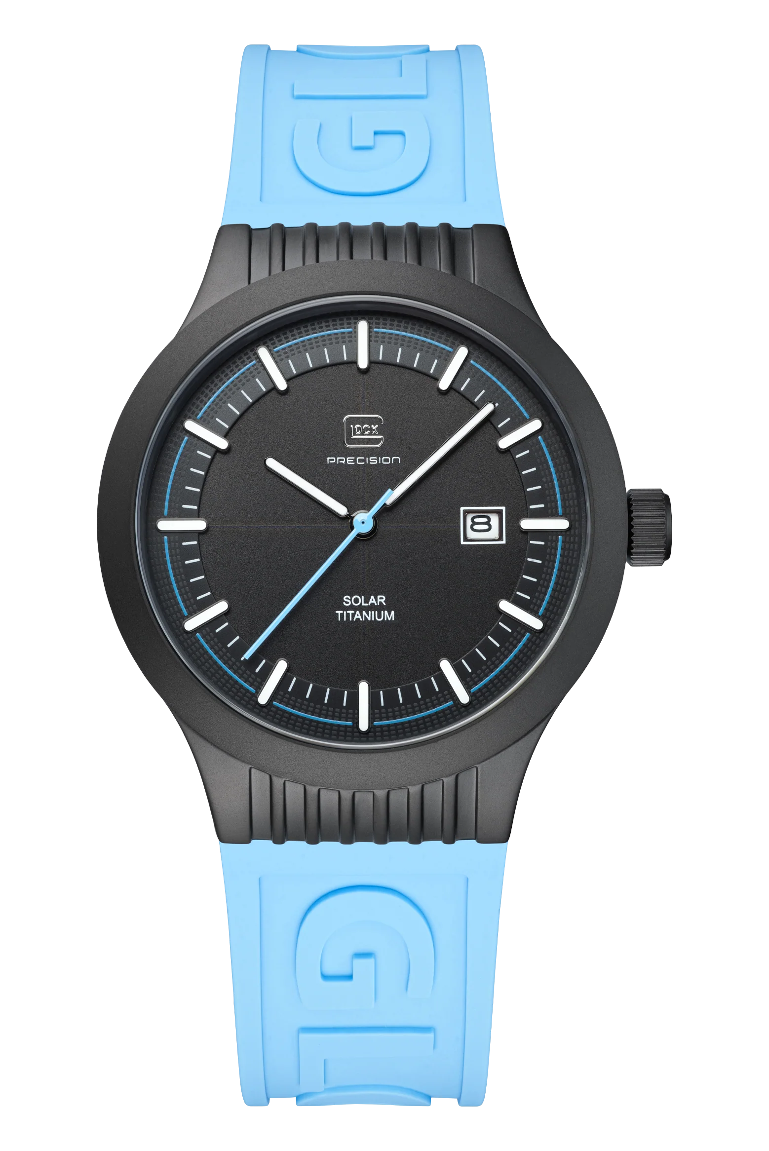 Glock Light Blue Band Watch