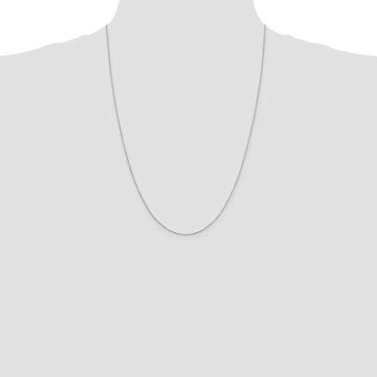 Sterling rhodium plated 24in cable