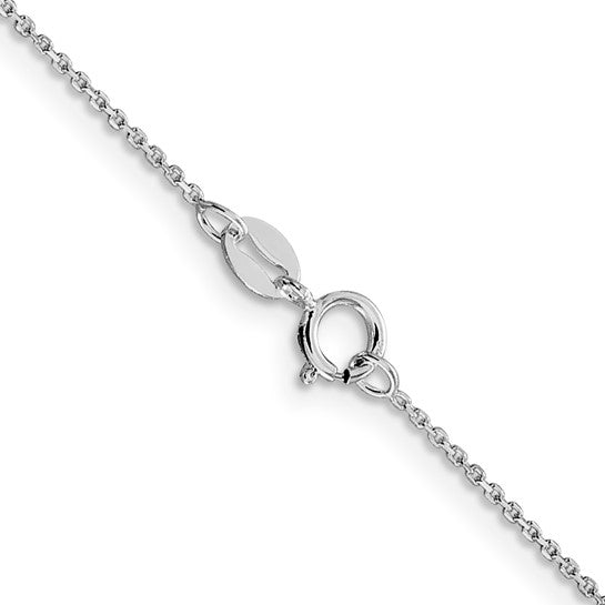 Sterling Rhodium plated 20in chain