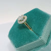 14K Vintage Cluster Dia Ring