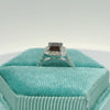 10K Emerald Cut Garnet Ring