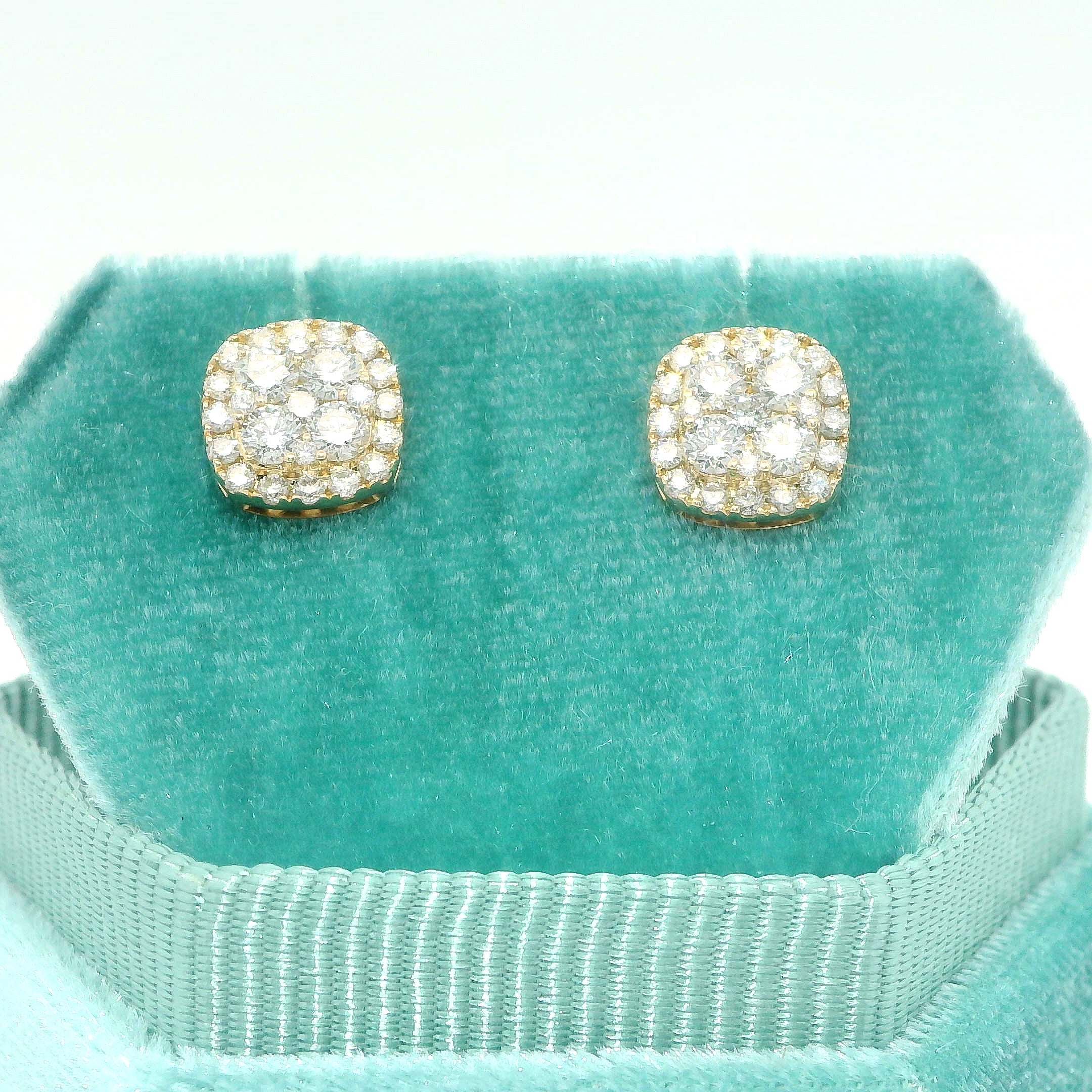 14K Cluster Studs