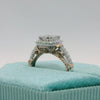 14K Cluster Dia Engagement Ring