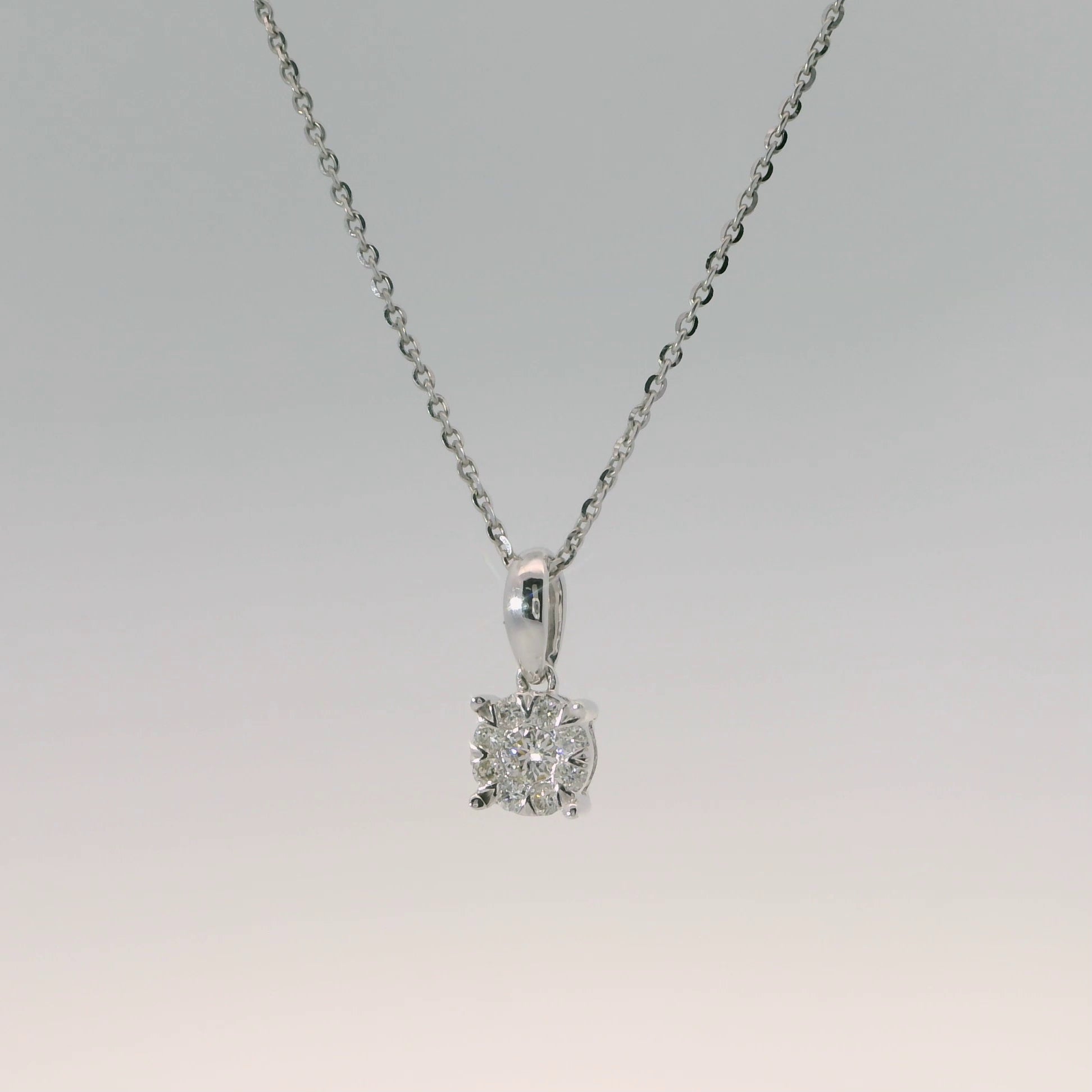 10K 1/8CTW Diamond Necklace