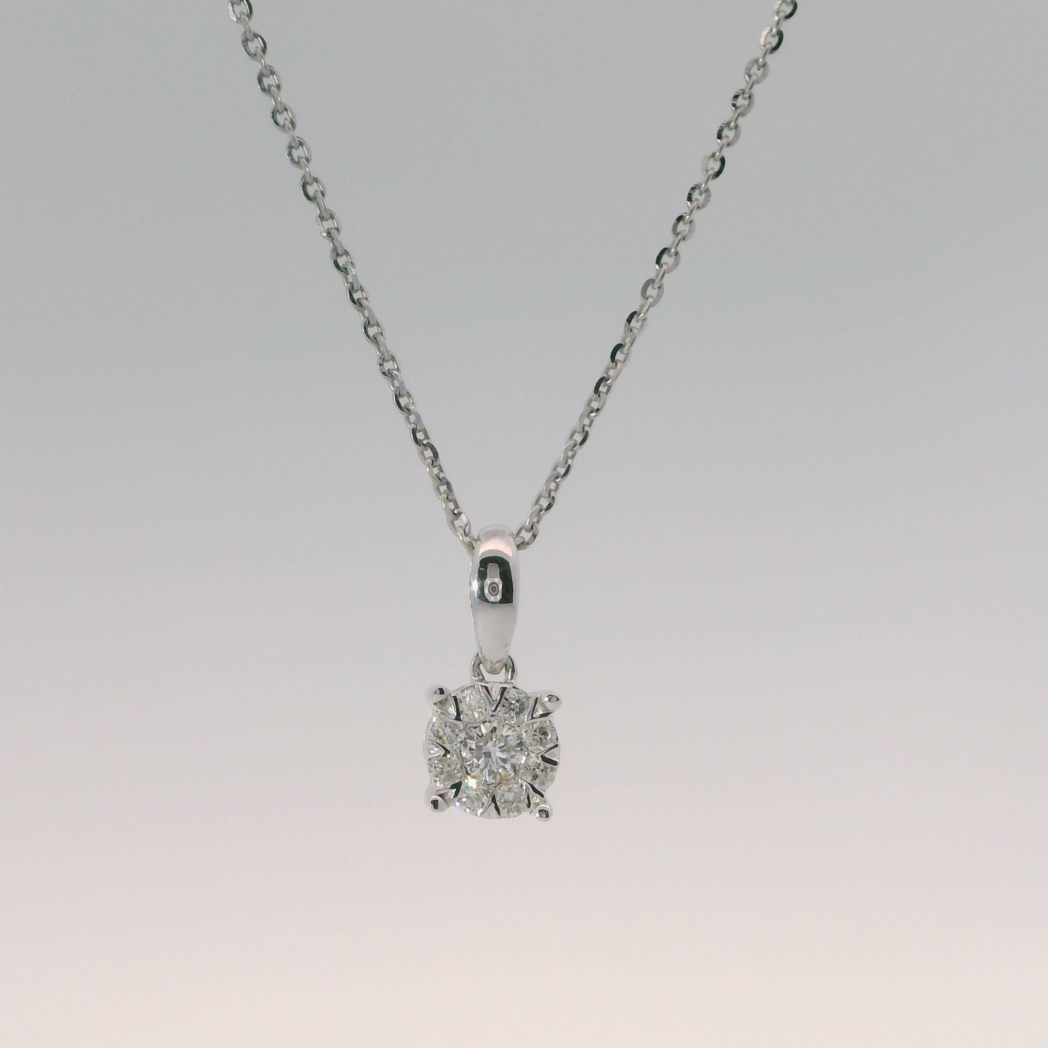 10K 1/8CTW Diamond Necklace