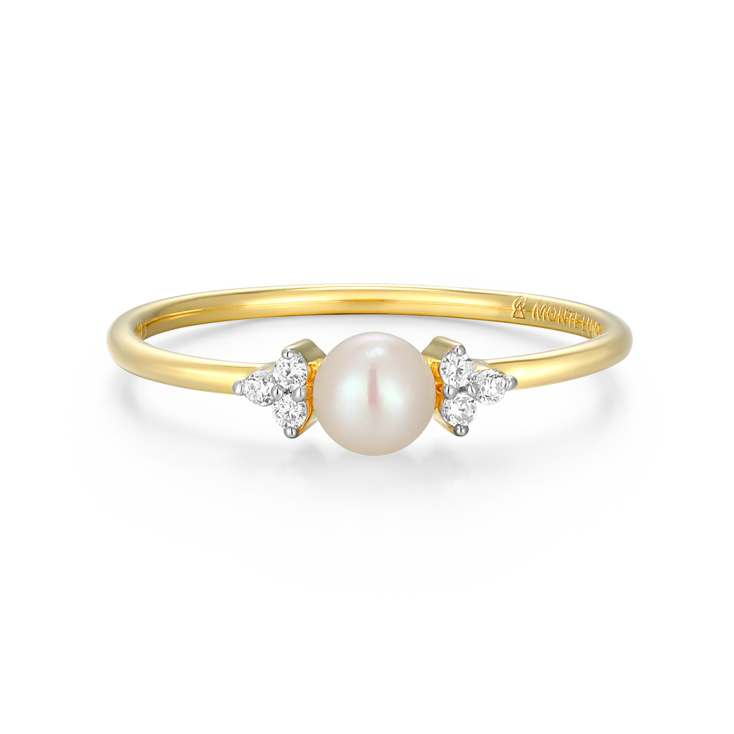 Whitney Pearl & Diamond Ring