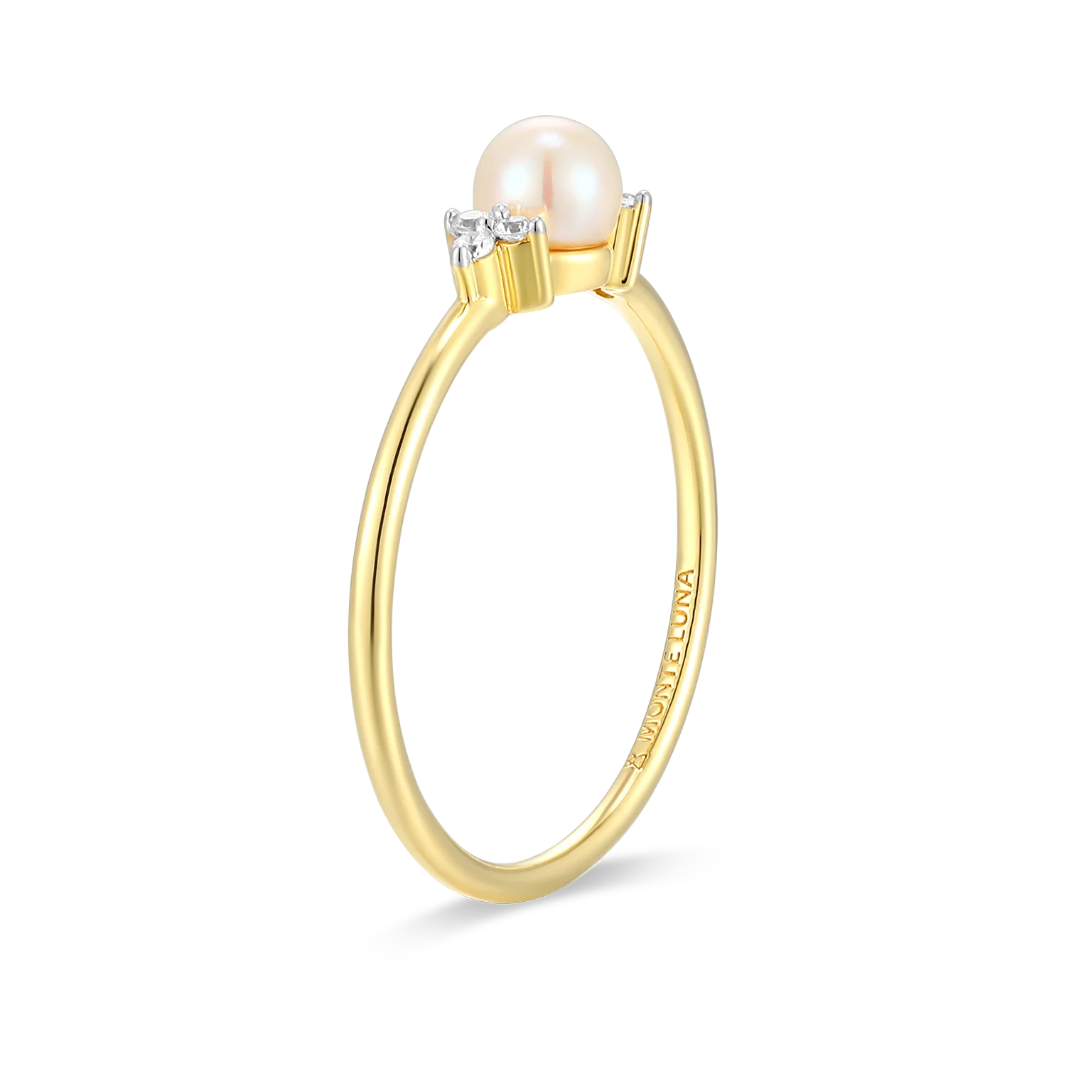 Whitney Pearl & Diamond Ring