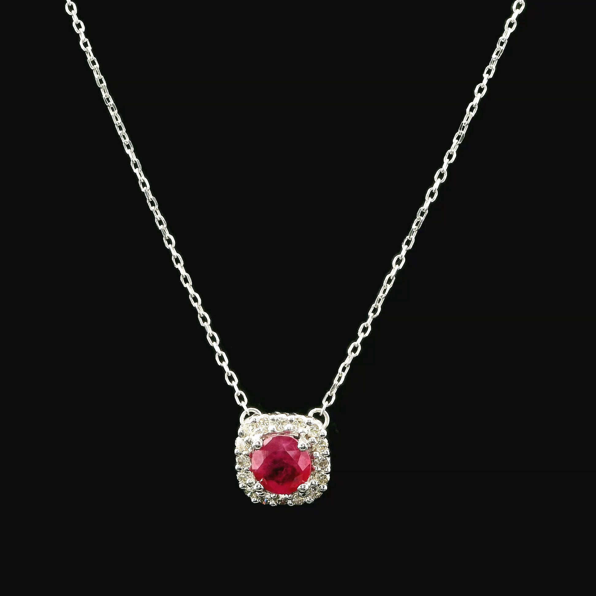 10K Ruby Necklace